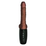 King Cock Plus Triple Threat 7.5 Inch Thrusting Cock - Realistic Flesh Brown Pleasure Toy