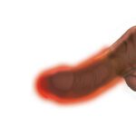 King Cock Plus Triple Threat 7.5 Inch Thrusting Cock - Realistic Flesh Brown Pleasure Toy - Image 4