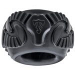 Perfect Fit Tribal Son Ram Ring Set - 2 Pack Black Stylish Accessories