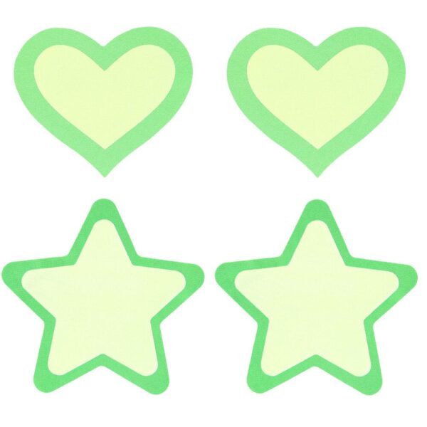 Glow in the Dark Peekaboo Pasties - Fun & Flirty Body Accessories