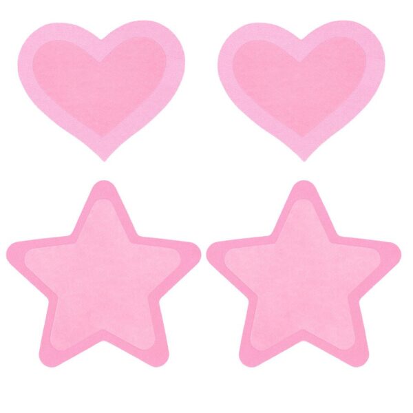 Glow in the Dark Hot Pink Peekaboo Pasties for Bold Nighttime Style