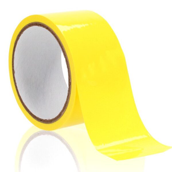 Ouch Xtreme Bondage Tape 57FT - Yellow, Versatile and Strong for Ultimate Restraint