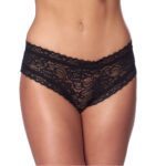 Romantic Black Open Back Briefs for Seductive Elegance - Image 2