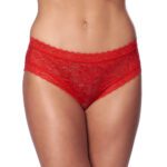 Romantic Red Open Back Briefs for Seductive Style and Comfort