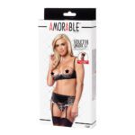 Seductive Black Lingerie Set with Stockings - Elegant & Alluring Intimate Wear - Image 5