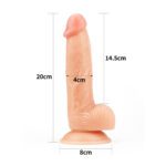 Lovetoy 8 Inch Ultra Soft Dude Dildo - Realistic Pleasure for Ultimate Satisfaction - Image 4