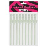 Glow in the Dark Willy Straws - Pack of 9 Fun Party Accessories