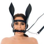 Premium Horsebit Mouth Gag with Reins and Ears - Enhance Control and Comfort