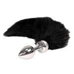 Small Black Tail Butt Plug - Perfect for Playful Adventures