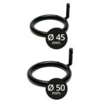 Premium Black Metal Male Chastity Device with Secure Padlock for Ultimate Control - Image 4