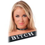 Stylish Black Silicone Bitch Collar - Durable, Comfortable, and Chic Pet Accessory