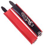 Rouge Garments Padded Wrist Cuffs with Red Trim - Stylish & Comfortable Accessory