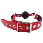 Rouge Garments Red Ball Gag - Premium BDSM Accessory for Ultimate Pleasure - Image 3