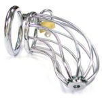 Rouge Stainless Steel Chastity Cock Cage with Padlock - Ultimate Male Restraint Device