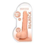 RealRock 10 Inch Realistic Dong with Testicles - Flesh Color Adult Toy - Image 4