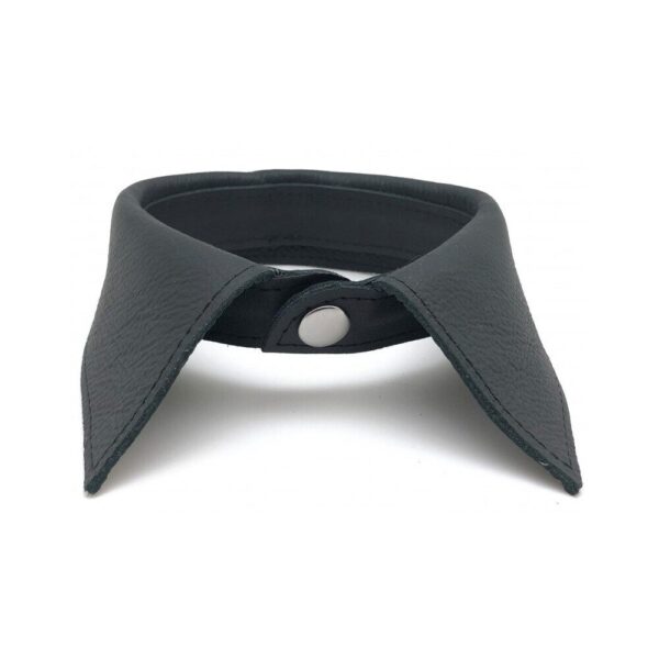 Stylish Red Leather Shirt Collar - Elevate Your Fashion Game