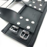 Red Deluxe Leather Suspension Handcuffs for Ultimate Restraint and Style - Image 4