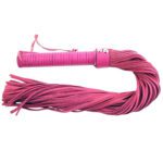 Rouge Garments Pink Suede Flogger - Luxurious BDSM Accessory for Sensual Play