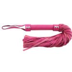 Rouge Garments Pink Leather Flogger - Premium BDSM Accessory for Sensual Play - Image 2