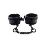 Rouge Garments Plain Black Ankle Cuffs - Stylish & Versatile Footwear Accessory