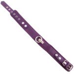 Stylish Plain Purple Leather Collar by Rouge Garments - Perfect for Fashion-Forward Pets - Image 2