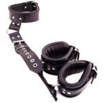 Rouge Garments Black Leather Neck to Wrist Restraints - Premium BDSM Gear for Ultimate Restraint - Image 2