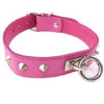 Rouge Garments Pink Studded O-Ring Collar - Trendy Fashion Accessory