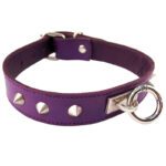 Rouge Garments Purple Studded O-Ring Collar - Stylish & Edgy Accessory - Image 2