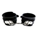 Rouge Garments Black Rubber Ankle Cuffs - Stylish & Durable Fashion Accessory
