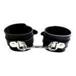 Rouge Garments Black Rubber Wrist Cuffs - Stylish & Durable Accessories for Every Occasion - Image 2