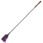 Rouge Garments Purple Riding Crop with Wooden Handle - Perfect for Equestrian Enthusiasts
