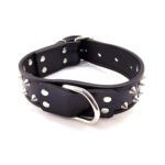 Rouge Garments Black Leather Studded Collar - Stylish & Edgy Accessory