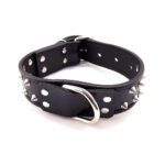 Rouge Garments Black Leather Studded Collar - Stylish & Edgy Accessory - Image 2
