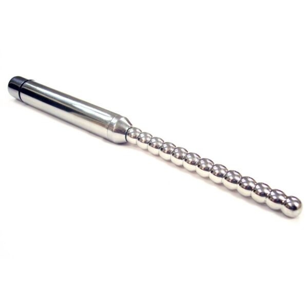 Rouge Stainless Steel Vibrating Ribbed Urethral Probe – Intense & Safe Urethral Stimulation