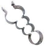 Rouge Stainless Steel Heavy Metal Wrist and Ankle Binder - Durable Restraint for Ultimate Bondage Experience - Image 3
