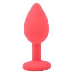 Small Red Jewelled Silicone Butt Plug - Perfect for Beginners and Sensual Play - Image 3