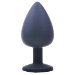 Large Black Jewelled Silicone Butt Plug - Luxurious Pleasure for Ultimate Satisfaction - Image 3