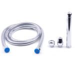 Efficient Metal Shower Cleaning System with 3 Versatile Heads for a Sparkling Clean