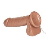 Emperor 6 Inch Realistic Flesh Brown Vibrator - Life-Like Pleasure Toy - Image 3