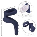 Viceroy Perineum Dual Silicone Cock Ring for Enhanced Pleasure and Performance - Image 3