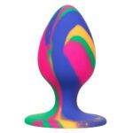 Cheeky Medium Tie Dye Butt Plug - Vibrant Colorful Pleasure for Adventurous Play