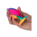 Cheeky Medium Tie Dye Butt Plug - Vibrant Colorful Pleasure for Adventurous Play - Image 3