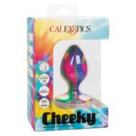 Cheeky Medium Tie Dye Butt Plug - Vibrant Colorful Pleasure for Adventurous Play - Image 4