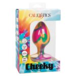 Cheeky Large Tie Dye Butt Plug - Vibrant Colorful Pleasure for Adventurous Play - Image 4