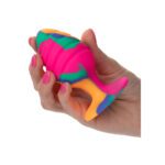 Cheeky Large Swirl Tie Dye Butt Plug - Vibrant Colorful Pleasure for Adventurous Play - Image 3