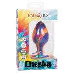 Cheeky Large Swirl Tie Dye Butt Plug - Vibrant Colorful Pleasure for Adventurous Play - Image 4