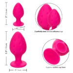 Cheeky Butt Plug Duo in Pink - Perfect for Playful Pleasure - Image 2