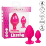 Cheeky Butt Plug Duo in Pink - Perfect for Playful Pleasure - Image 4