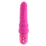 Power Stud Curvy Waterproof Vibrator - 6.75 Inch Pink Pleasure Toy
