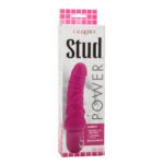 Power Stud Curvy Waterproof Vibrator - 6.75 Inch Pink Pleasure Toy - Image 5